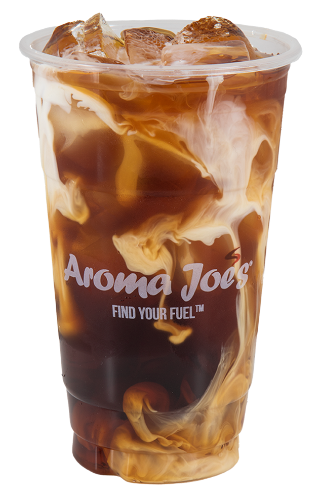 a picture of a cold brew from Aroma Joe’s, a local coffee shop.