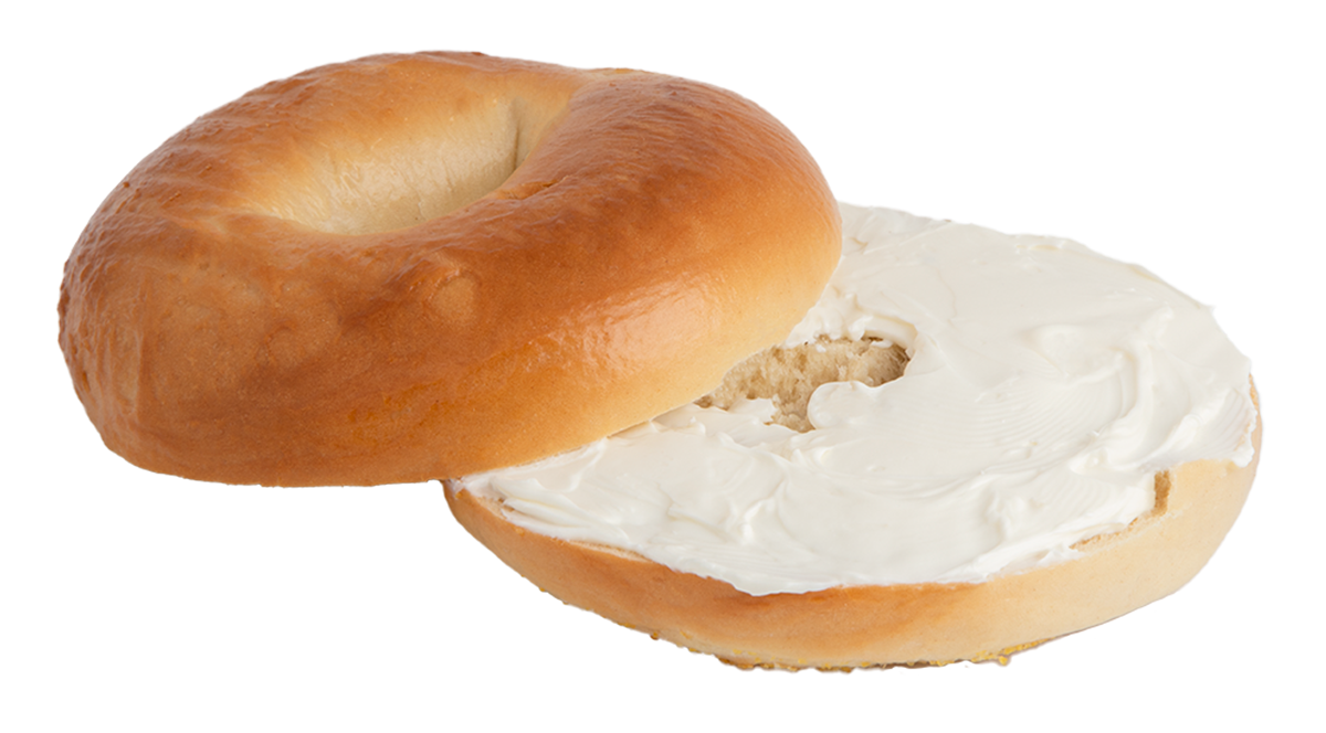 Plain Bagel Open